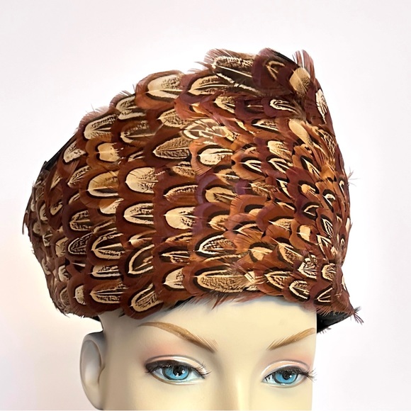 Artistic Accents peacock feather hat Handmade in England - Picture 11 of 11